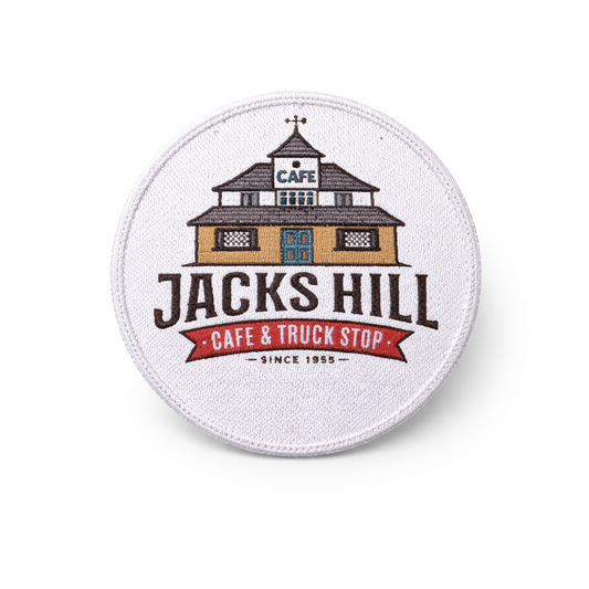 Jacks Hill Iron On Badge