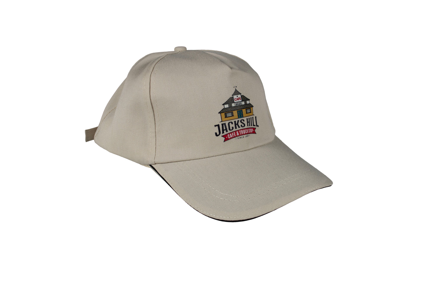 Jack’s Hill Café & Truck Stop Classic Baseball Cap – Beige Cotton Dad Hat
