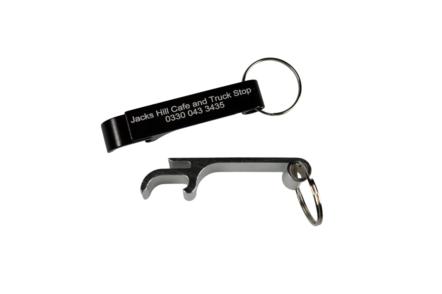 Jack’s Hill Café & Truck Stop Bottle & Can Opener Keyring – Heavy Duty Metal Bar Tool